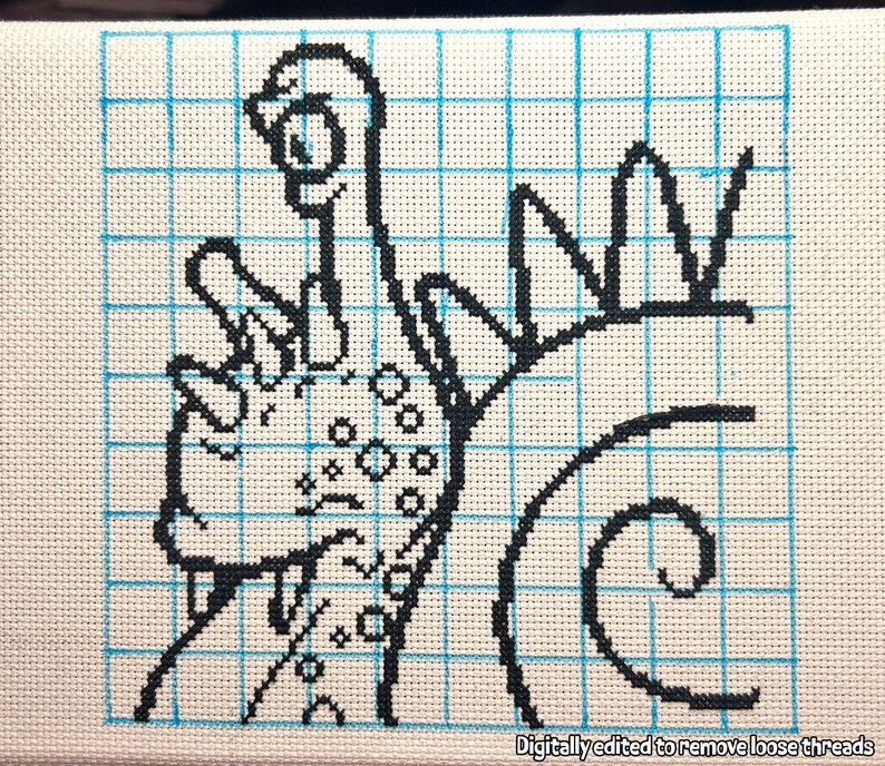 Evil Snail | Cross Stitch Colouring Book | Easy/Intermediate image 2