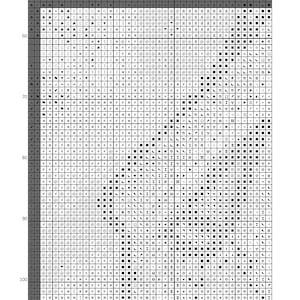 May include: A cross-stitch pattern chart titled Red Dragon, featuring a grid of black and white symbols on a white background. The document includes numerical coordinates, the text LewisWhatsHisName, CrossStitchColouring.etsy.com, and Page 10.