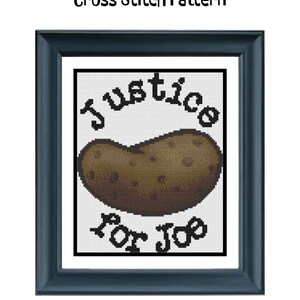 Justice for Joe | Small Sized Counted Cross Stitch Pattern | Easy/Intermediate image 3