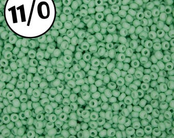 Glass 11/0 Rocaille Seed Beads | Seafoam | Approx 60g