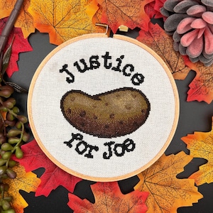 Justice for Joe | Small Sized Counted Cross Stitch Pattern | Easy/Intermediate image 1