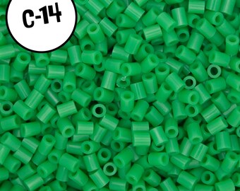 Perles à fusibles Artkal C-14 vertes | Environ 20 g / 2 000 billes