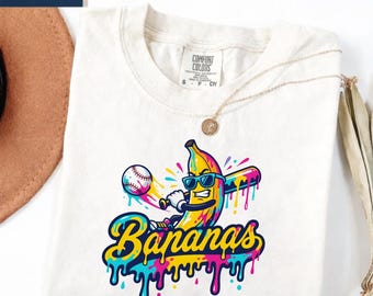 Koszulka z motywem banana, zabawna koszulka z bananem, maskotka szkoły