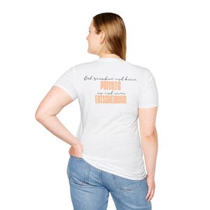 Perfume Bottle T-Shirt | German Text Back Print
