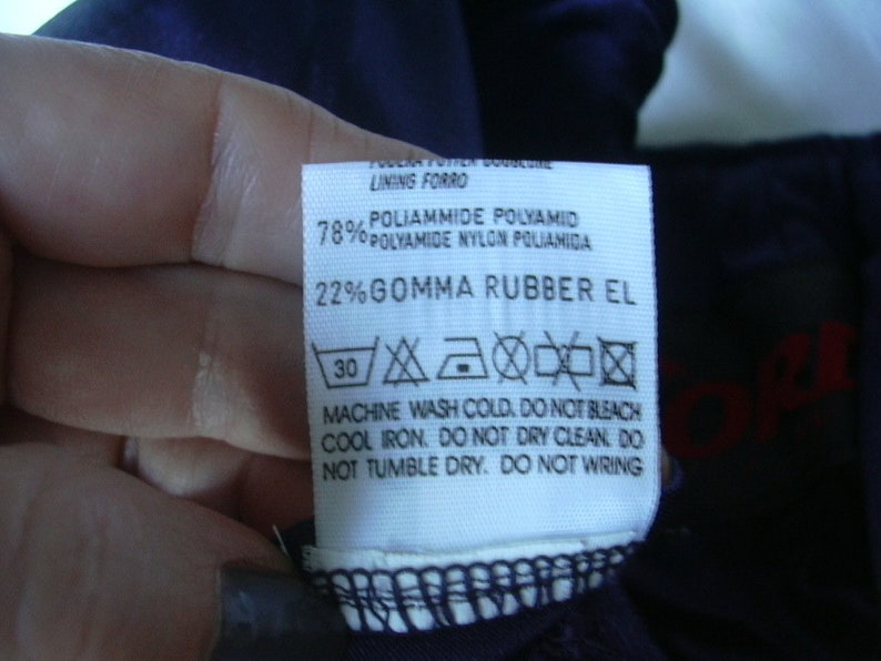 Vintage Nordica Ski Wear Navy Blue Stirrup Style Ski Pants Size XS US 4 EURO 36