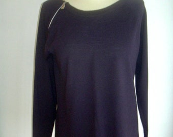 Vintage Per Te by Krizia Navy Blue Wool Blend Sweater Medium