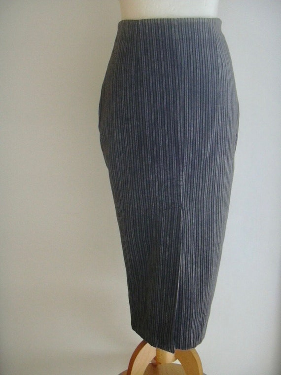 Vintage Gigli Romeo Gigli Gray Black Pinstriped Ve
