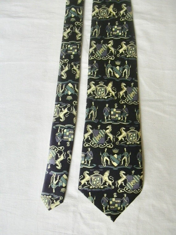 Lot De 2 Cravates En Soie Rene Chagal – Fait Main – Vintage – Homme