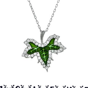 Leaf and Twigs Necklace, Sterling Silver 925  Leaf and Twig Pendant, Tree Branch necklace, Leaf necklace, Twig Necklace