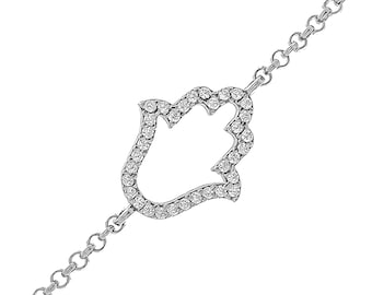 Collana Vintage Lunga 60 Cm Collana Ciondolo Hamsa Con Occhio Di Nazar In Argento - Stile Vintage, Etnico, Protezione Malocchio Ciondolo Nazar Vintage - Foto 6