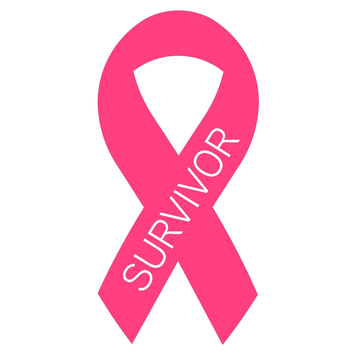 Survivor Ribbon Breast Cancer Ribbon Cancer Ribbon Etsy