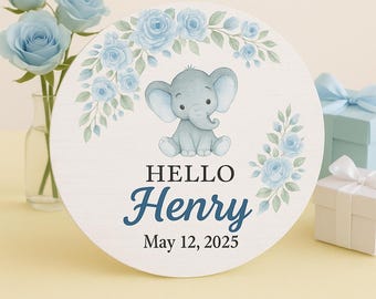 Gepersonaliseerde houten geboortekaartje, aangepast bord babynaam, muurdecoratie kinderkamer, gepersonaliseerde aandenken, babyshowercadeau