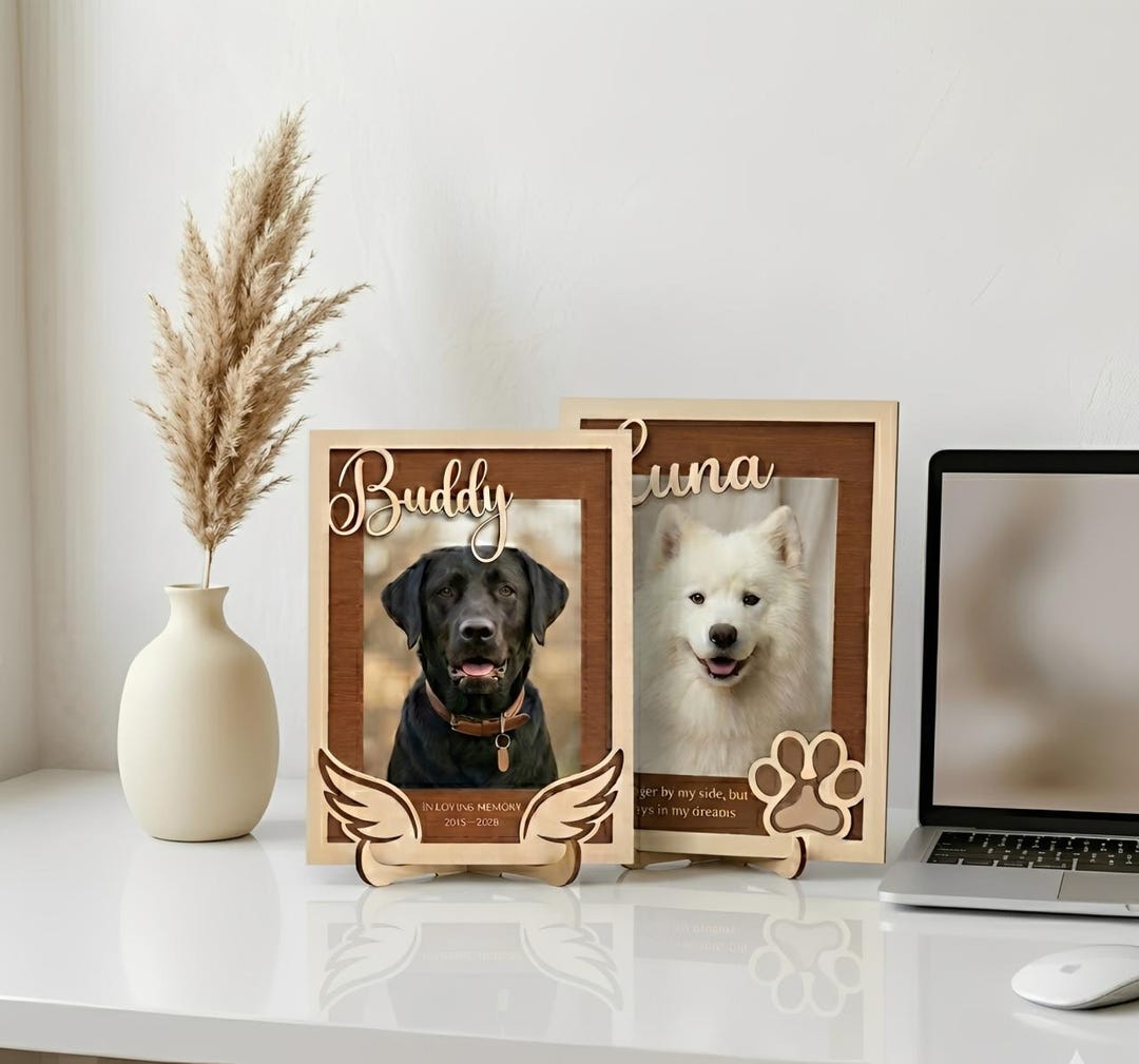 Personalized Pet Memorial Frame, Custom Dog Remembrance Gift, Loss of ...