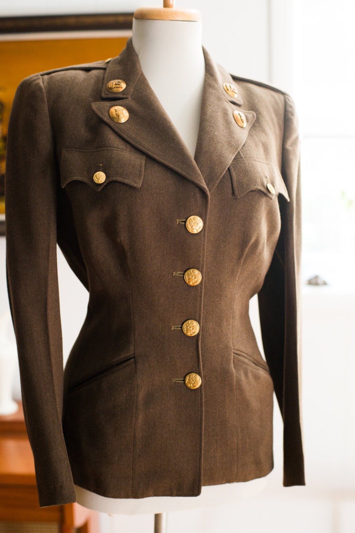 Authentic WWII Female Women's Army Corps WAC Enlisted Etsy