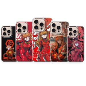 Asuka Langley Evangelion Phone Cover for iPhone 17 Air 16e Pro Max 15 14 13 12 11 | Samsung S25 S23 S24 FE | Google Pixel 10 9 8 7 6