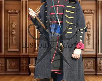 17e-eeuwse historische kozakken, traditionele middeleeuwse LARP-outfit na re-enactment