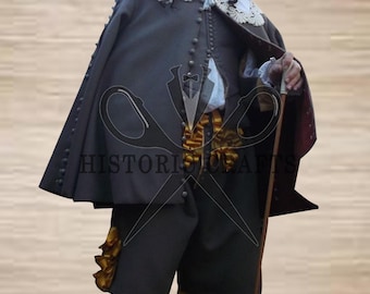 Historisch Steampunk-kostuum, Cavalier-kostuum, Re-enactment-outfit