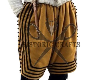 Middeleeuwse renaissancerijbroek, historisch re-enactment, broek Revolutionaire oorlog