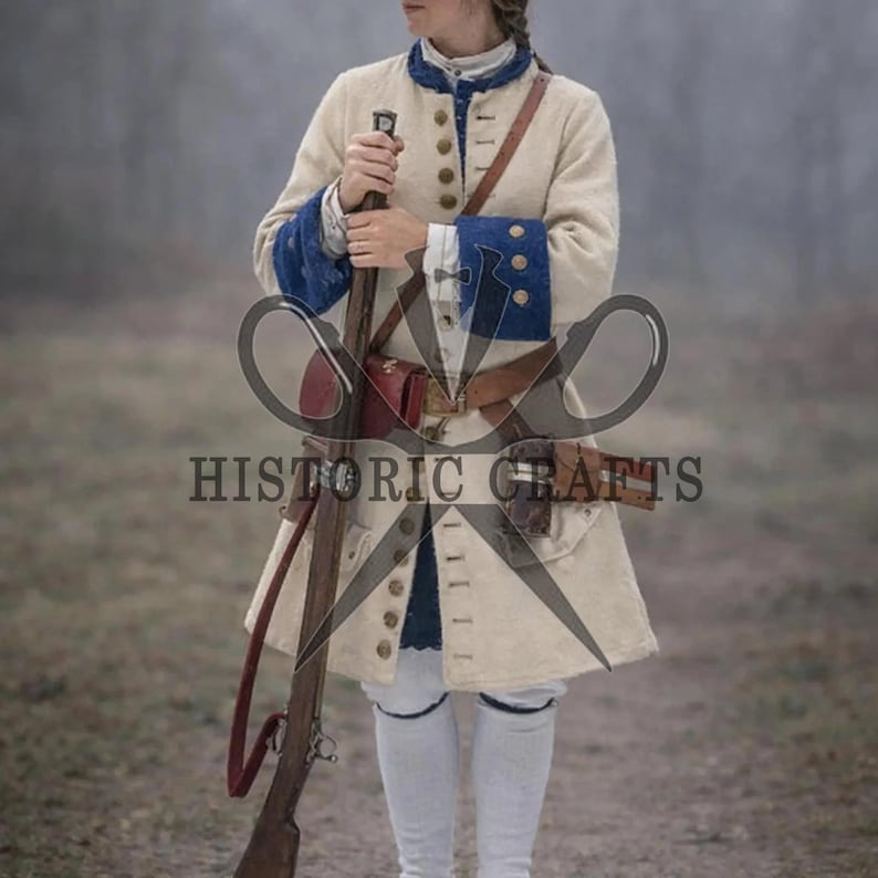 Colonial military coat, Colonial frock coat, Revolutionary war coat, Military frock coat, Colonial uniform coat, 18th century coat, Historical military coat
American revolution coat, Colonial reenactment coat, Revolutionary war uniform, Military reenactment coat, Colonial costume coat, Vintage military jacket, Historical costume coat, Officer frock coat, Colonial army uniform
Revolutionary costume, Period military coat, Historical menswear, Civil war style coat