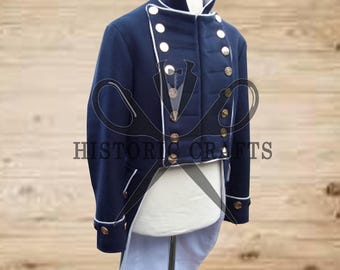 Napoleonic Regency Naval Lieutenant Tailcoat – Jas voor traditionele historische officieren