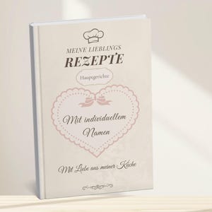 Personalisiertes Kochbuch mit Namen (PDF) – Rezeptbuch zum Ausdrucken