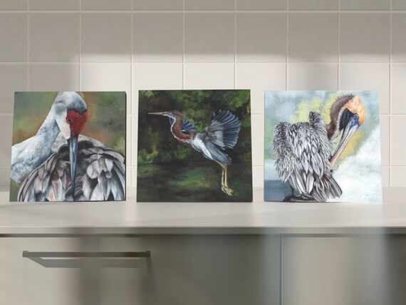 Trivets: Pelican, Heron, and Crane Collection