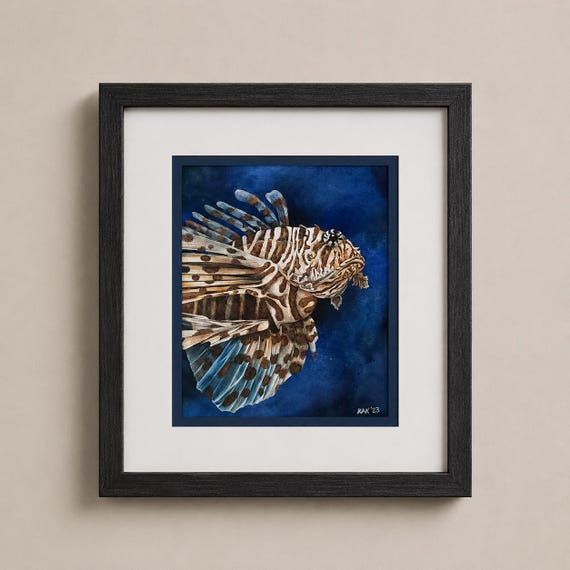 The Mane Event | Coastal Wall Art | Wildlife Art | Deep Sea Fish Painting
