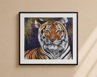 LSU Tiger Wall Art - Matted Print in Two Sizes