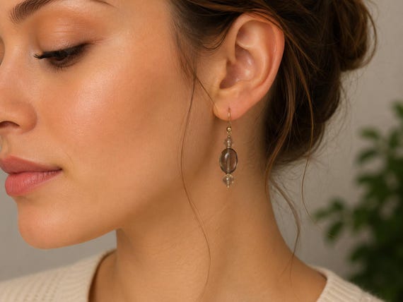 Smoky Quartz Earrings