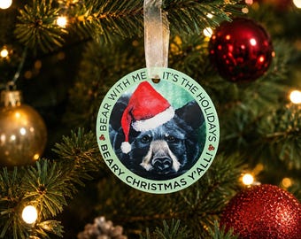 Christmas Black Bear Ornament