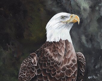 Eagle Signed and Numbered Matted Print