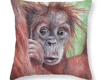 Baby Orangutan Pillow