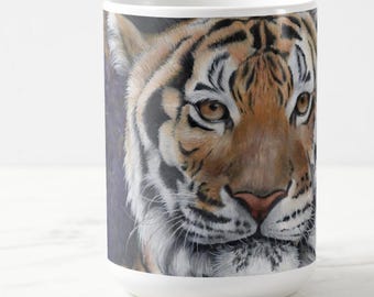Tiger Watercolor Painting 15 oz. Mug
