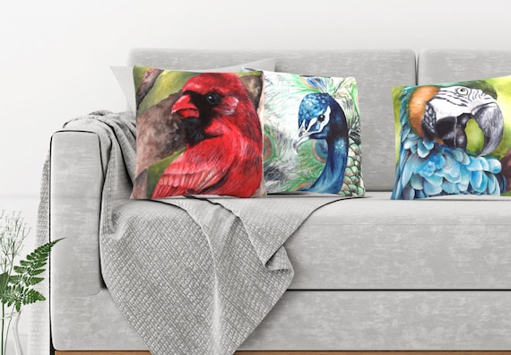 Pillows: Bird Collection | Home Decor