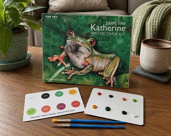 Watercolor Paint Kit for Adults | 8x10 DIY Painting Kit