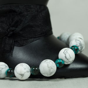 Howlite and Turquoise Bracelet | Handmade Jewelry