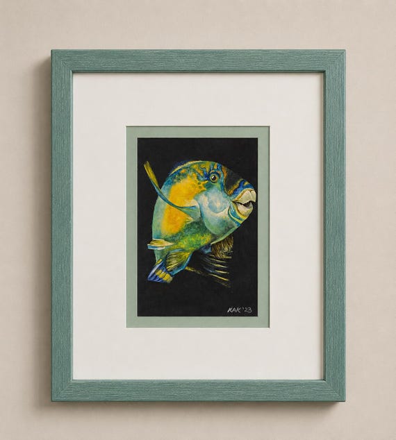 Polly Wants a Cracked Crab | Deep Sea Painting | Coastal Home Decor