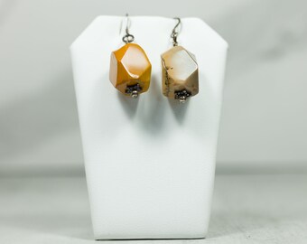 Sandstone and Sterling Earrings