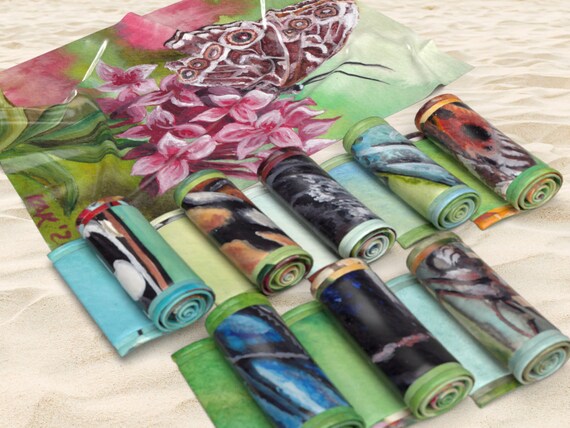 Beach Towels: Insects Collection