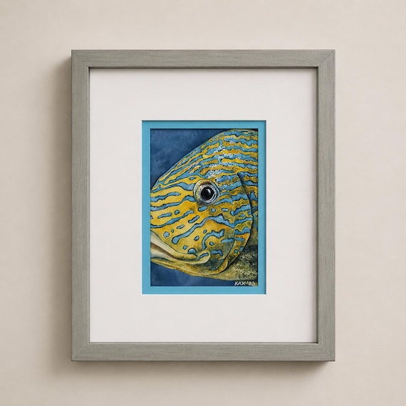 Grouper Watercolor Painting | Coastal Wildlife Art