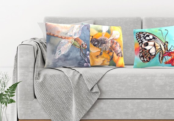 Pillows: Insects Collection | Home Decor