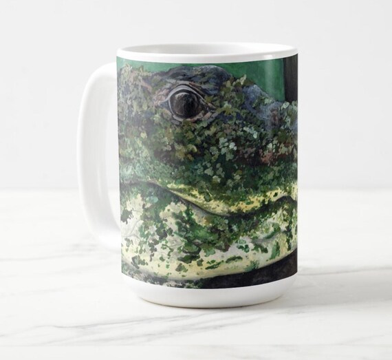 Alligator Watercolor Painting Mug: 15 oz.