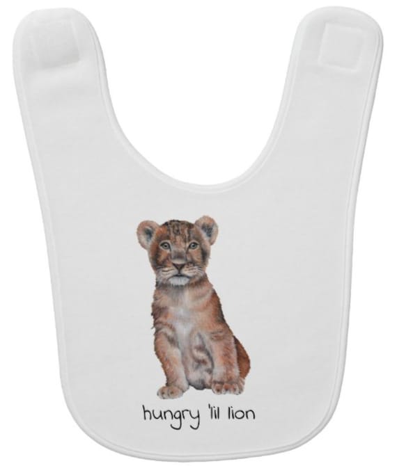 Hungry Lil Lion Baby Bib | Super-Soft Bib