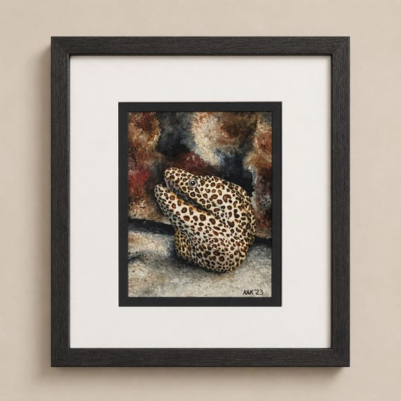 I'm Comin' Out | Coastal Wall Art | Wildlife Art | Deep Sea Fish Painting