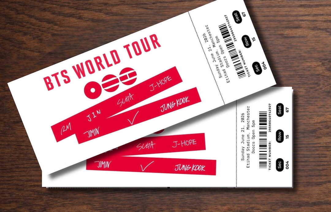 BTS Souvenir Concert Ticket World Tour 2026 | Surprise Gift Reveal ...