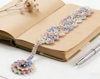 Floral Lace Bookmark, Crochet Pattern PDF, Easy Bookmark Tutorial, Instant Download