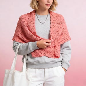 Teal Treasure Wrap Crochet Pattern | Lightweight Shawl | Easy Beginner Project | PDF Download