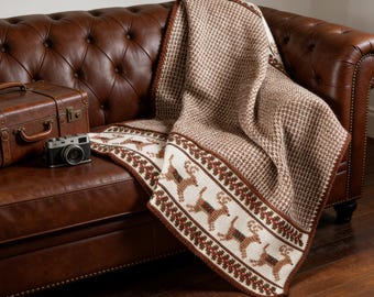 Reindeer Afghan Crochet Pattern | Christmas Afghan | Holiday Blanket | Intermediate Level