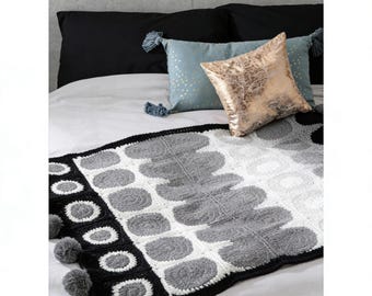 Patrón de manta circular de la abuela / Descarga instantánea en PDF para todos los niveles