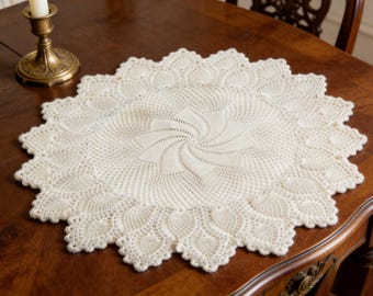 Pinwheel Centerpiece Crochet Pattern | 30 Inch Doily | Intermediate Level | PDF Instant Download